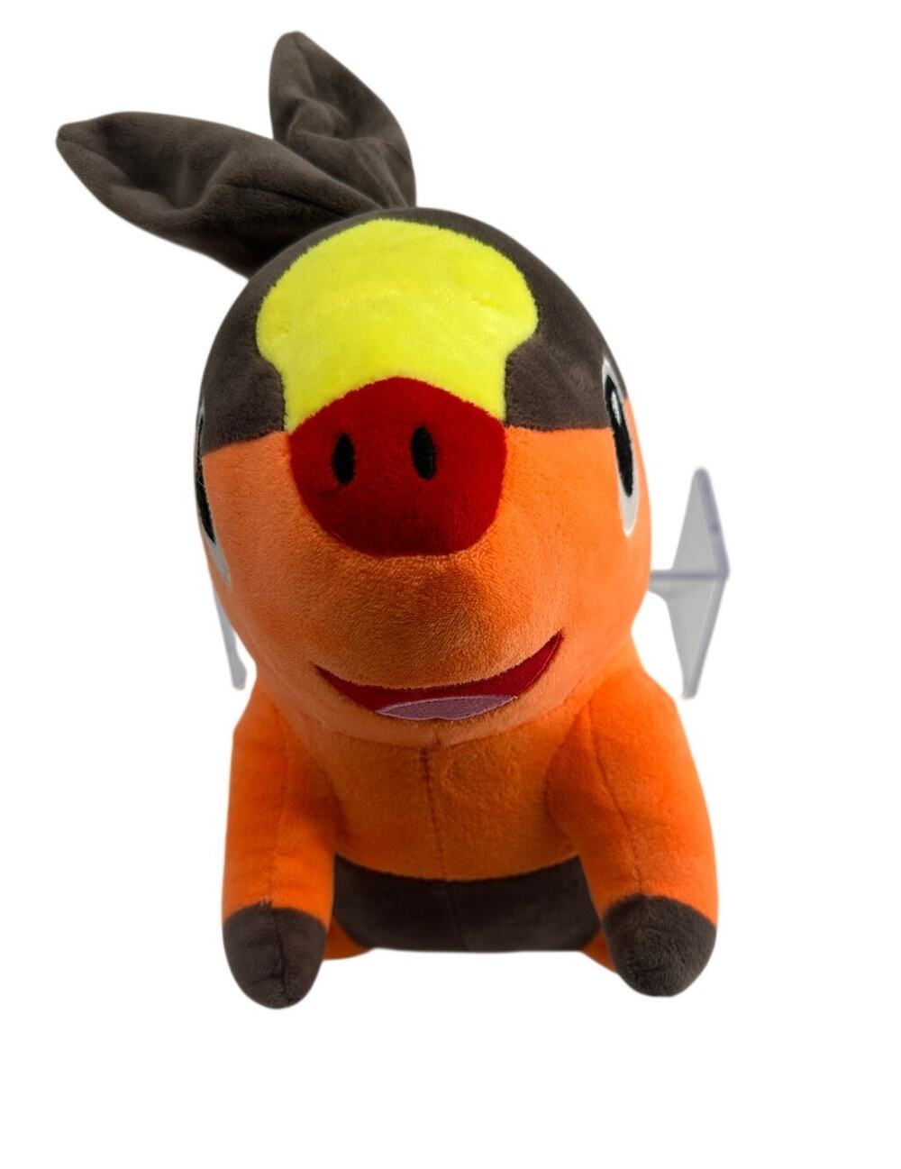 Pig Plush Possibly Tepig Look Alike Orange Brown Stuffed Animal 10" Unknown Toy
